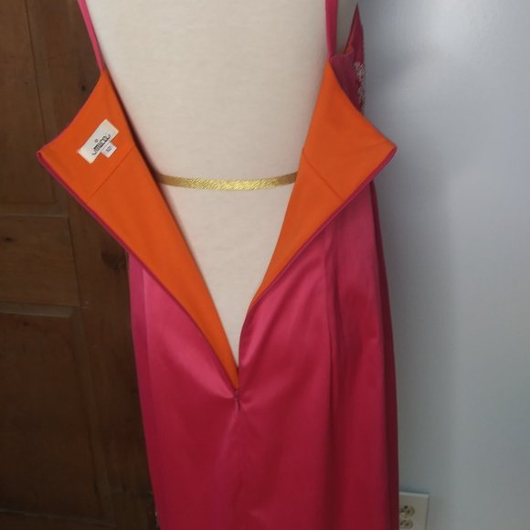 Mica pink dress beads beaded fringe  Made in the USA barbiecore - Picture 8 of 15